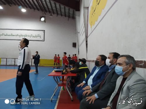 حضور فرماندار کلاله در سالن مسابقات لیگ والیبال نوجوانان استان گلستان
