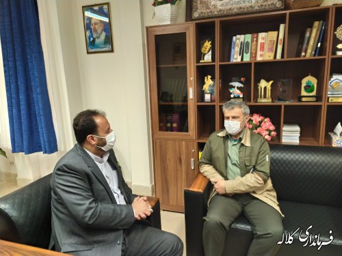 دیدار مدیرکل منابع طبیعی استان با فرماندار کلاله 