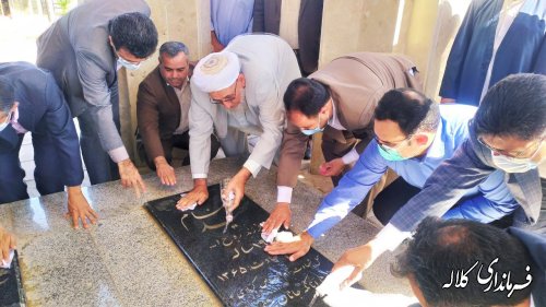 ادای احترام فرماندار کلاله به شهدای گمنام شهر فراغی