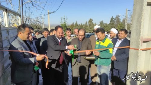 افتتاح  پروژه عمرانی شهردار فراغی بمناسبت دهه مبارک فج