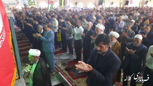 نماز عید سعید فطر در شهرستان کلاله اقامه شد