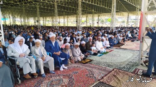 نماز عید سعید فطر در شهرستان کلاله اقامه شد