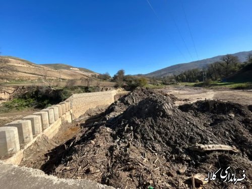 بازدید فرماندار کلاله از بند سرشاخه گیر روستای کاظم خوجه