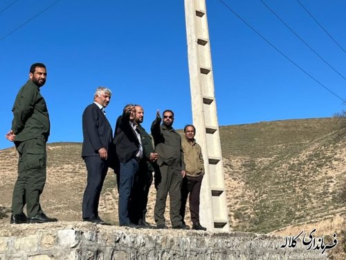 بازدید فرماندار کلاله از بند سرشاخه گیر روستای کاظم خوجه