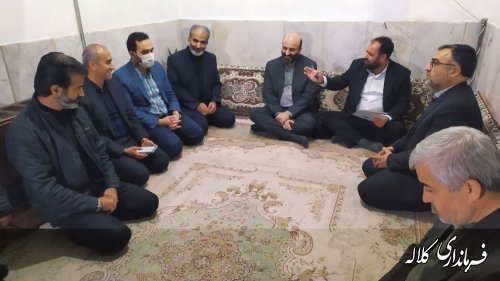 دیدار معاون سیاسی، امنیتی و اجتماعی استاندار گلستان با خانواده شهید شهریاری