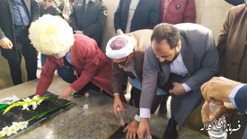 ادای احترام استاندار گلستان به شهدای گمنام شهر فراغی