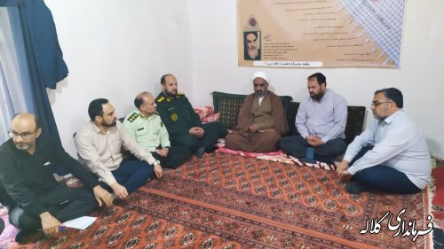 بازدید فرماندار و اعضای شورای تامین کلاله از خالد نبی ع