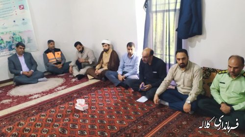 بازدید فرماندار و اعضای شورای تامین کلاله از خالد نبی ع